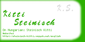 kitti steinisch business card